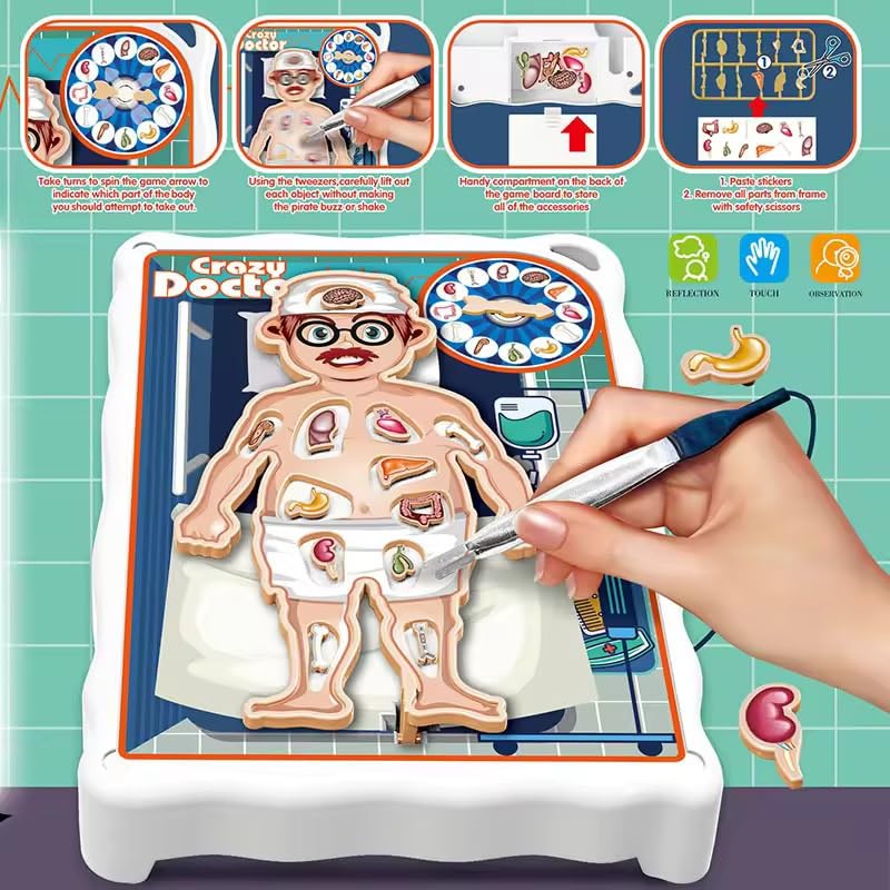 Kit d'opération chirurgicale d'organes du corps humain électronique Docteur Fou - 953