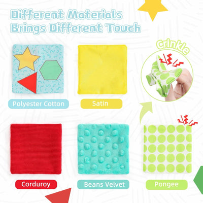Sensory Tissue Box for Babies – Montessori-Inspired Crinkle and Silk Pull Toy