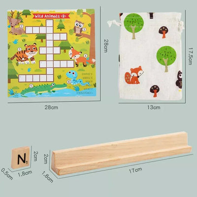 Jeu de mots croisés et de Scrabble pour enfants