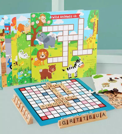 Jeu de mots croisés et de Scrabble pour enfants