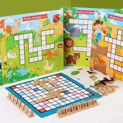Jeu de mots croisés et de Scrabble pour enfants