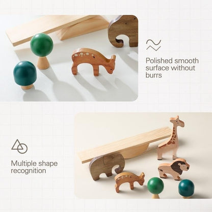 Wooden Forest Animal Balance Seesaw