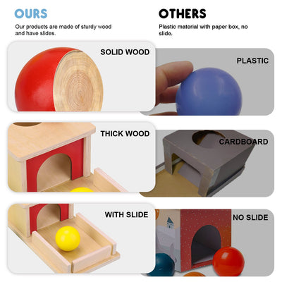 Fidto Object Permanence Box Toy for Babies 6+ Months