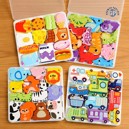 Wooden Box Puzzle | Matching and Stacking Puzzle for Toddlers