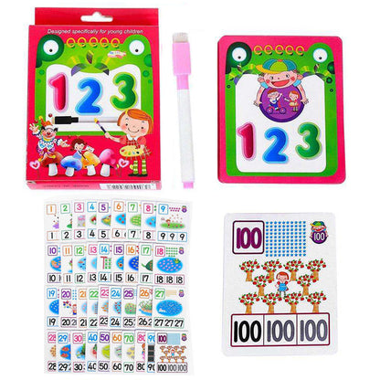 ABC & 123 Learning Flash Cards With Marker