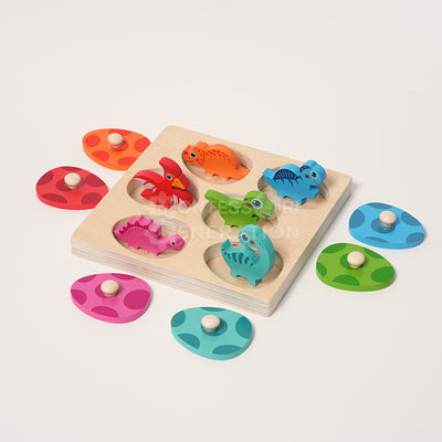 Fidtoy Dino Hatch and Match Puzzle for Toddlers 2+