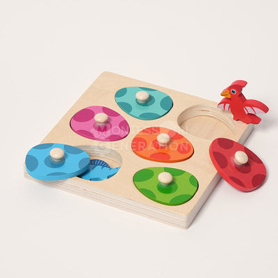 Fidtoy Dino Hatch and Match Puzzle for Toddlers 2+
