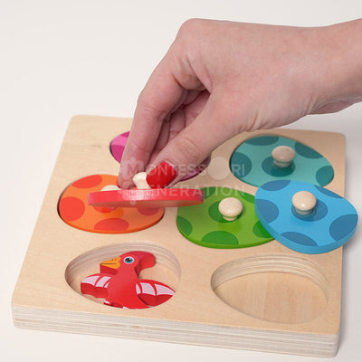Fidtoy Dino Hatch and Match Puzzle for Toddlers 2+