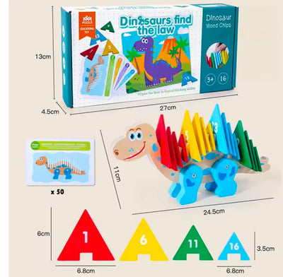 Clasificación de espinas de dinosaurio: juego de reconocimiento de números y lógica