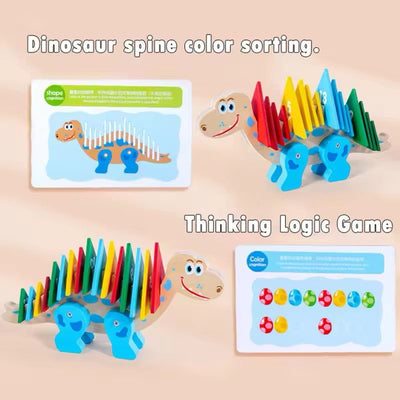 Clasificación de espinas de dinosaurio: juego de reconocimiento de números y lógica