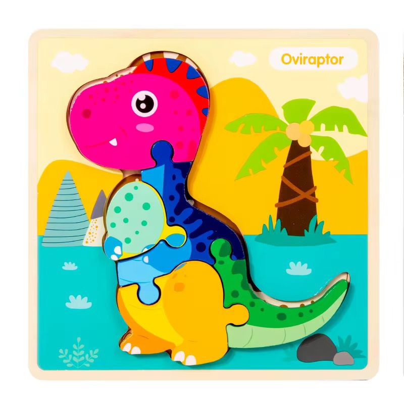 Dinosaur Wooden Puzzle - Mixed Design
