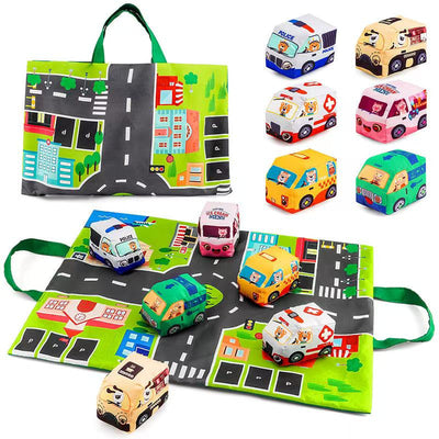 Circuit Voitures Bébé en Tissu