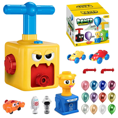 Fidtoy Balloon-Powered Car STEM Toy for Kids | Educational Physics Learning Kit