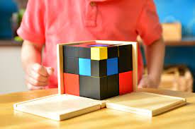 Montessori Trinomial Cube Advanced Building Blocks