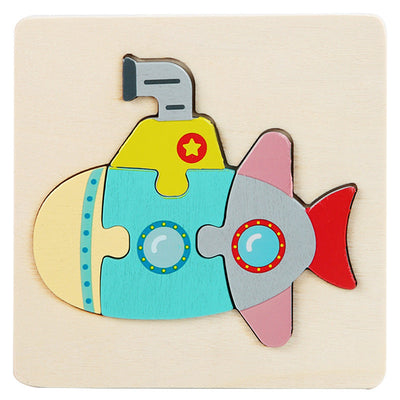 Fidtoy Montessori Wooden Puzzle Set for Toddlers – Educational Fine Motor Skills Learning Toy