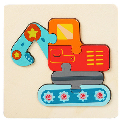 Fidtoy Montessori Wooden Puzzle Set for Toddlers – Educational Fine Motor Skills Learning Toy