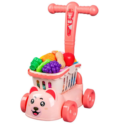 Carrito de Compras de Frutas y Verduras de Juguete