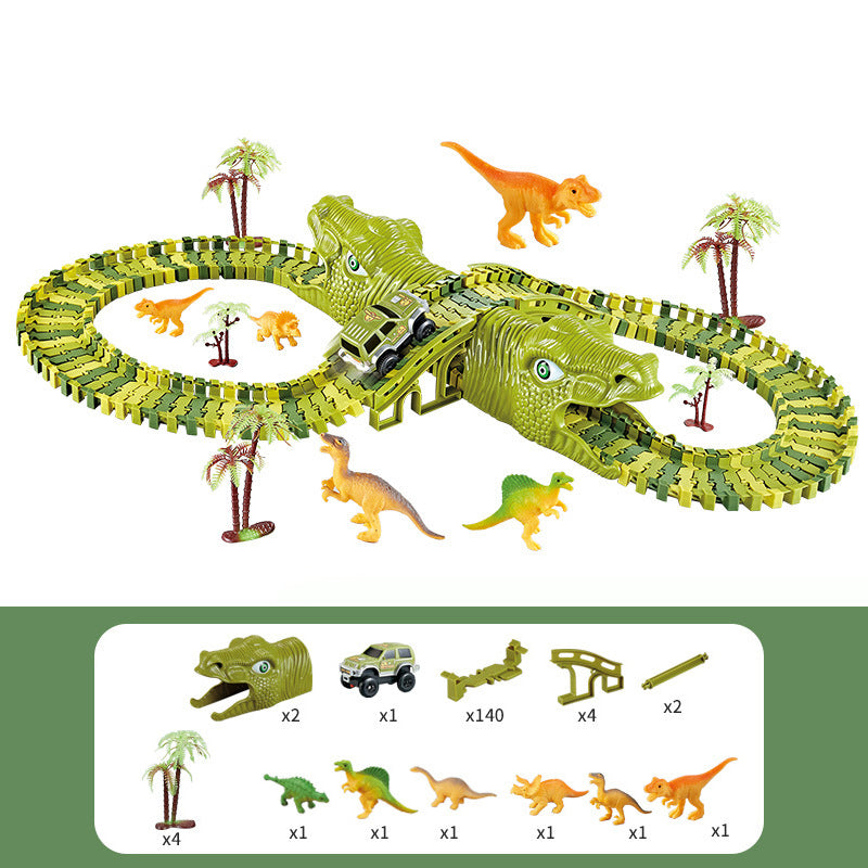 Pista de Coches Dinosaurio para Niños