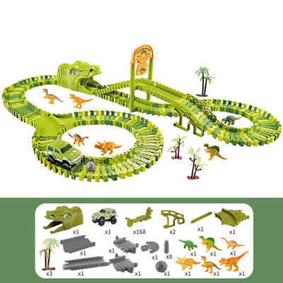 Pista de Coches Dinosaurio para Niños