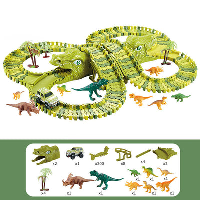 Pista de Coches Dinosaurio para Niños
