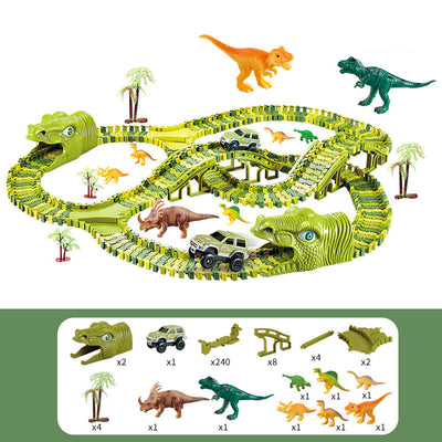 Pista de Coches Dinosaurio para Niños