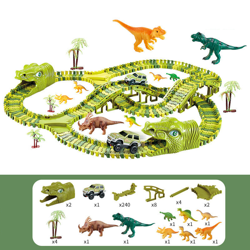 Pista de Coches Dinosaurio para Niños