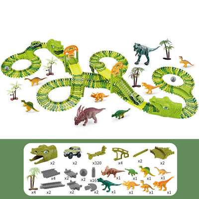 Pista de Coches Dinosaurio para Niños