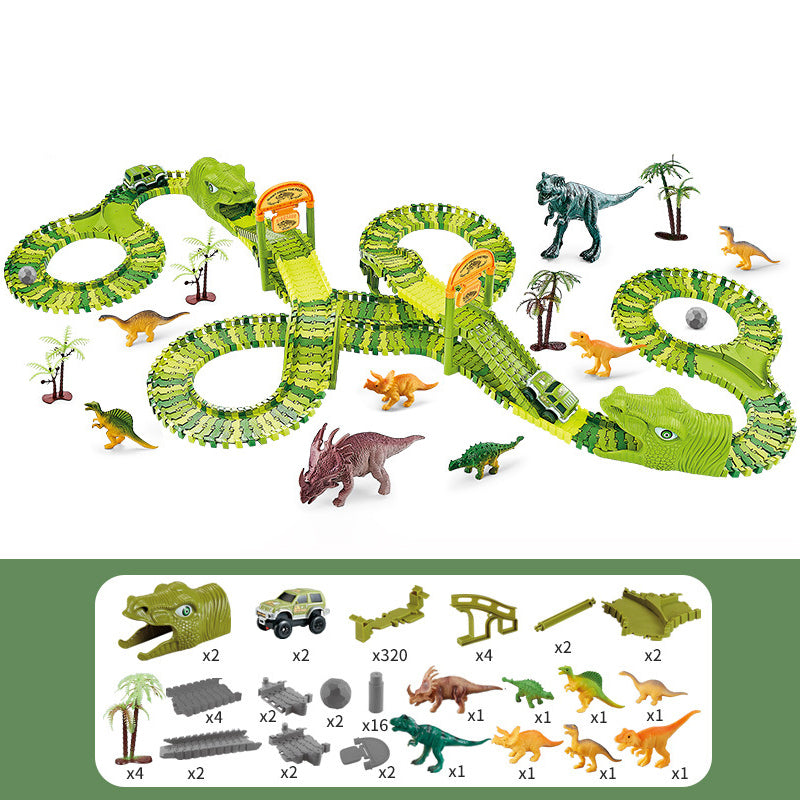 Pista de Coches Dinosaurio para Niños