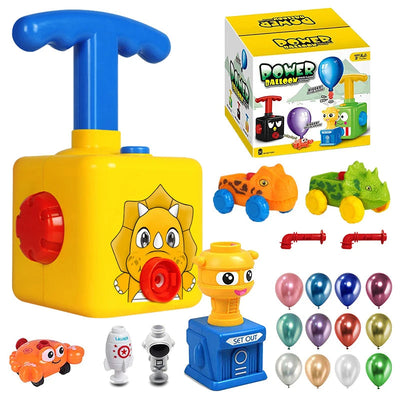 Fidtoy Balloon-Powered Car STEM Toy for Kids | Educational Physics Learning Kit