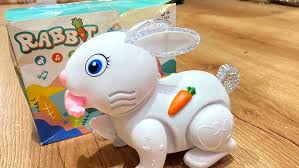 Fidtoy Musical Rabbit Toy with Lights Sounds and Jumping Action