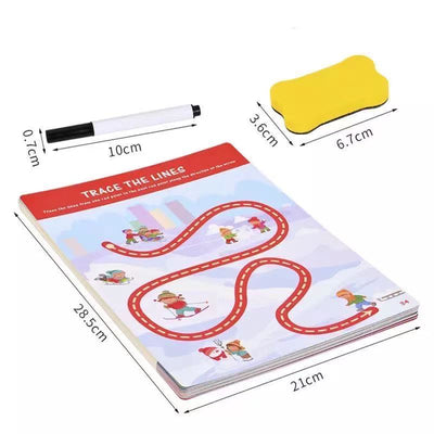 Juego de líneas para dibujar y borrar