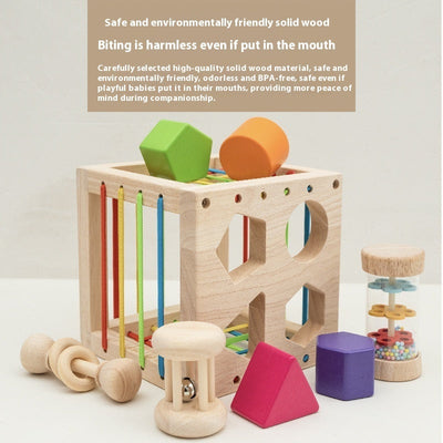 jouets éducatifs en bois pour bébés Jouet enfichable en bois pour l'éveil