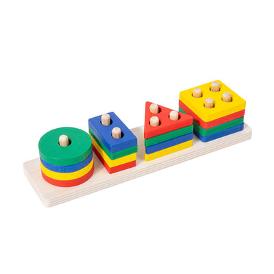 Blocs de construction et de tri en bois