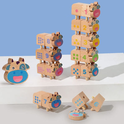 Fun Montessori Teaching Aids Children's Early Education Puzzle