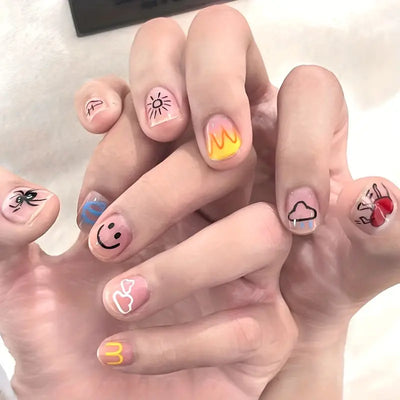 Stylos de Nail Art MagicMani™ - Créativité Rapide et Sans Salissures pour Enfants