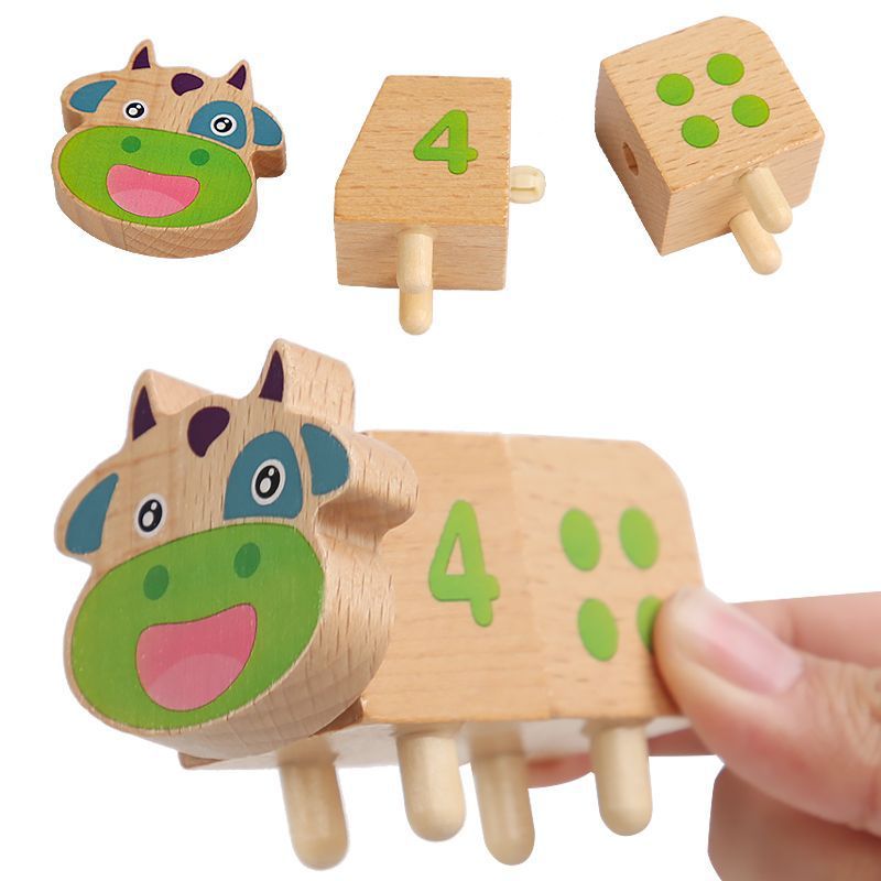 Fun Montessori Teaching Aids Children's Early Education Puzzle