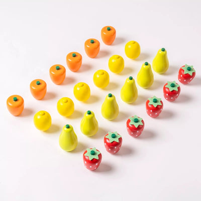 Wooden Farmers Market Stand Fruit Stall Toy Grocery Store Set For Kids