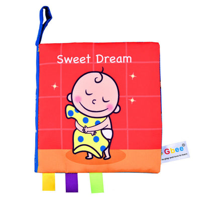 Jouet de livre en tissu d'éveil pour bébé, incassable