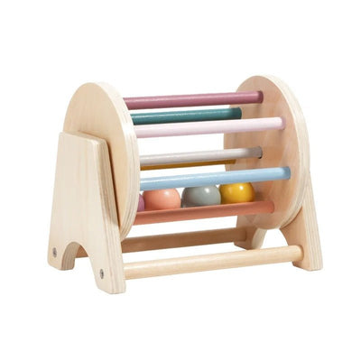Early childhood education table roll drum baby logical thinking hand-eye coordination training wooden toy