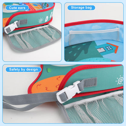 Kids Steering Wheel Toy with Lights and Music Interactive Driving Simulation Playset for Toddlers, Travel Entertainment with Horn and Gear Shift Fun Gift for Boys Girls