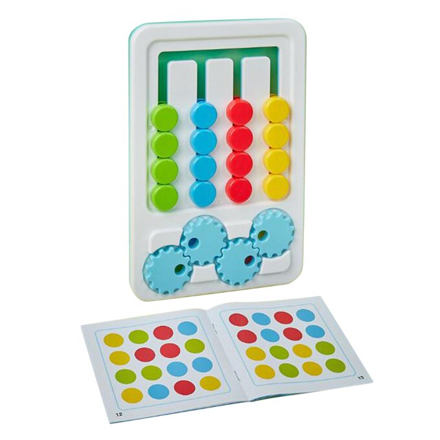 Juego de Lógica 2 en 1 de Engranajes con Patrón de Cuatro Colores - 006