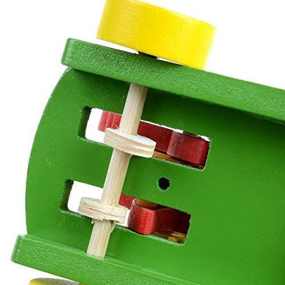 1 Clown Pull Along Wooden Toy Will be shipped - EKT3626