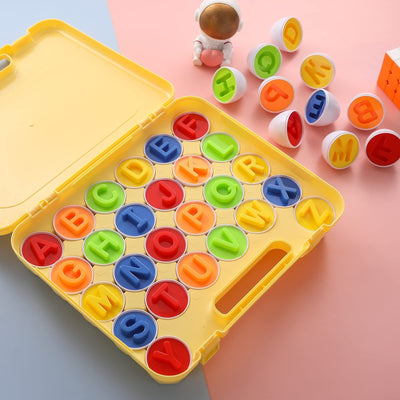Matching Eggs Color Recognition and Alphabet 26 Pieces
