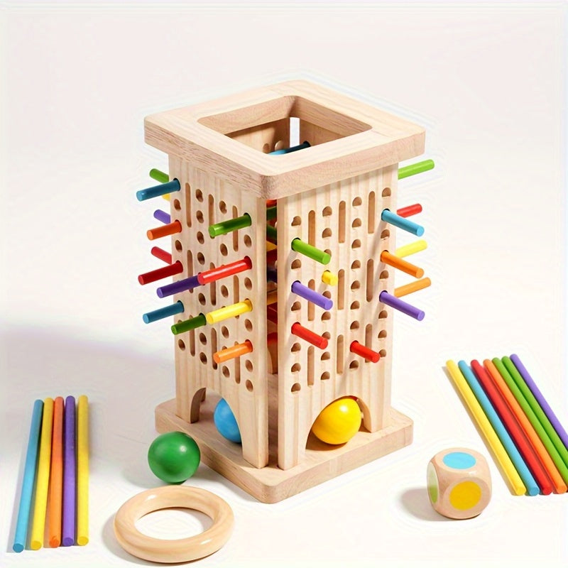 Fidtoy Interactive Wooden Board Game for Toddlers and Families Montessori Educational Play