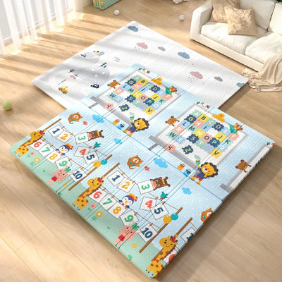 Fidtoy Baby Foam Play Mat Extra Large Dual-Sided Foldable Mat for Safe Crawling and Early Development