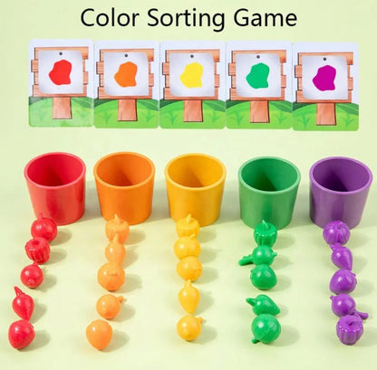 Farm Vegetables and Fruits Sorting Game – Learn Colors, Numbers and Categories