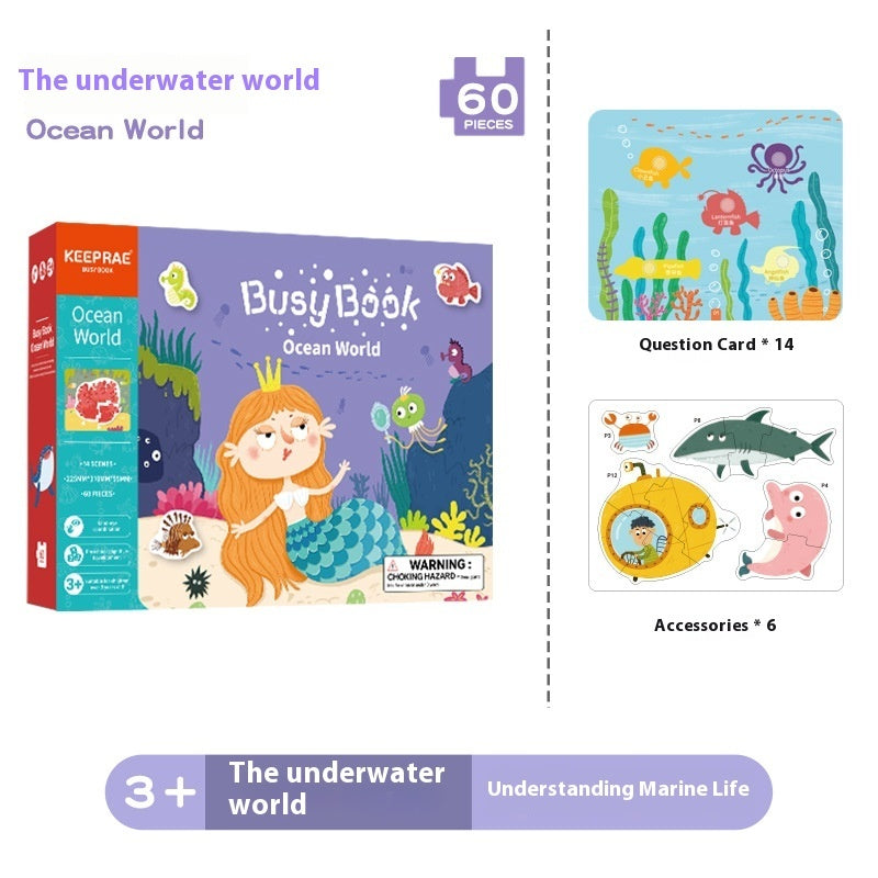 Baby Enlightenment Early Cognitive Education Quiet Book Educational Toys