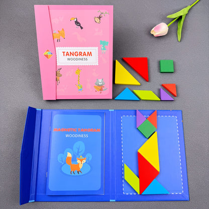Wooden Tangram Puzzle Set for Kids