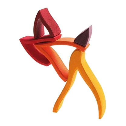 Wooden Fire Blocks - Open ended wooden toys