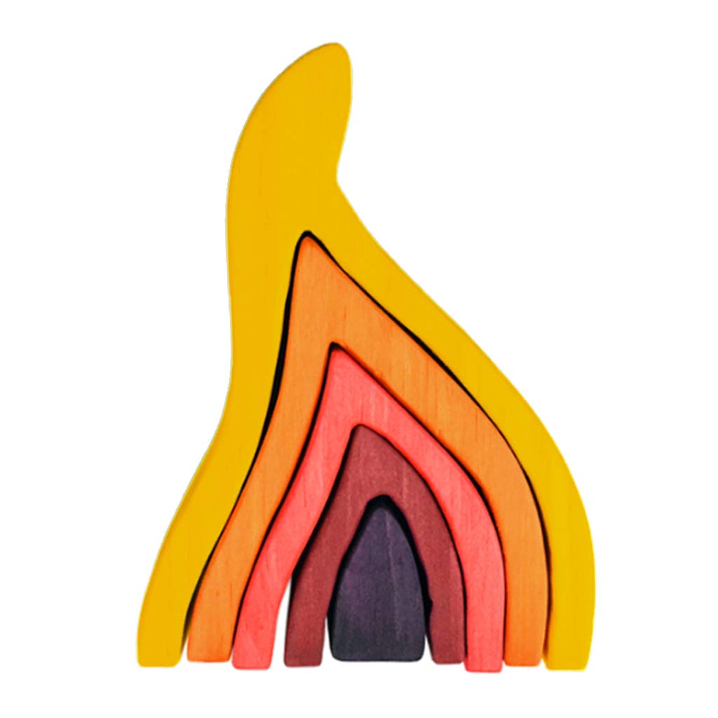 Wooden Fire Blocks - Open ended wooden toys
